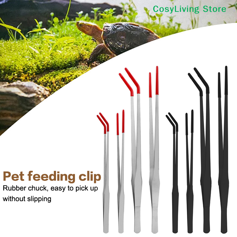Feeding Tong Stainless - Szczypce do karmienia gadów z gumowym
