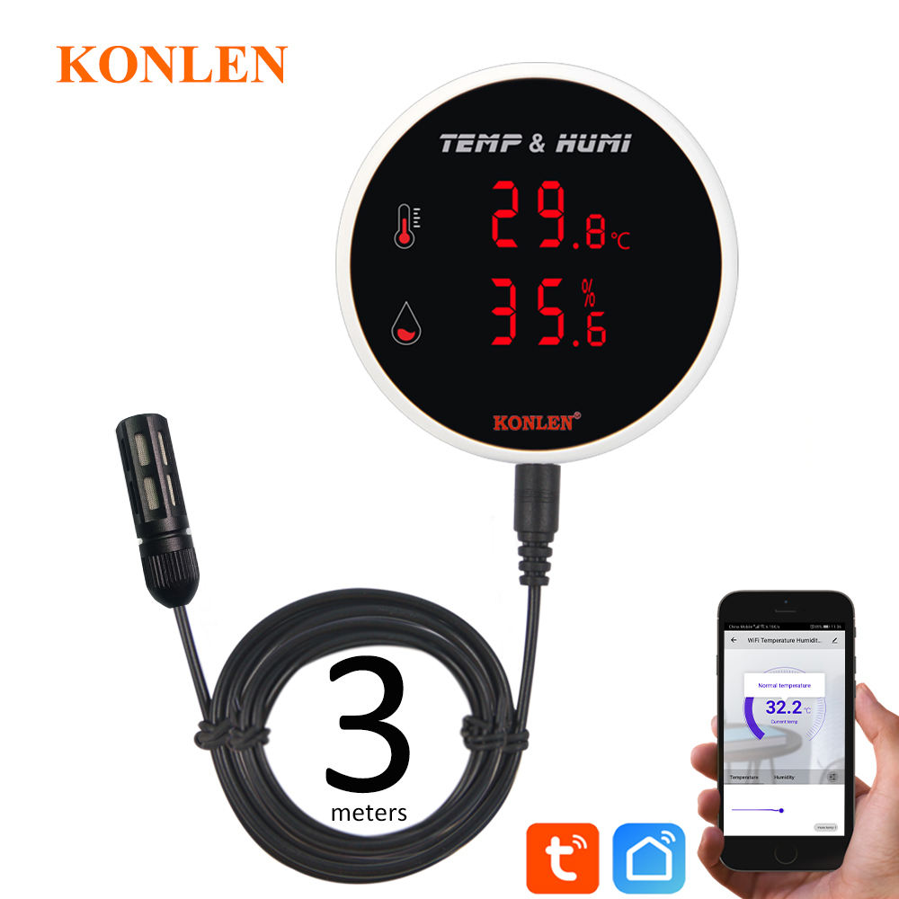 Digital Hygrometer Probe - Czujnik temperatury i wilgotności Tuya WiFi,
