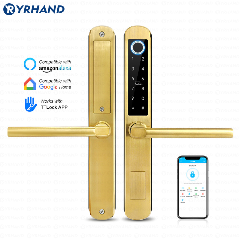 Glass Door Hinge - IP66 Złota stal nierdzewna Przesuwane szkło