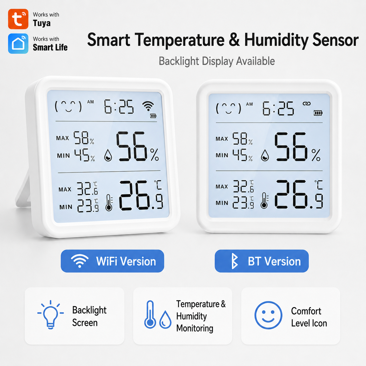 Digital Hygrometer Probe - Czujnik temperatury i wilgotności Tuya WiFi