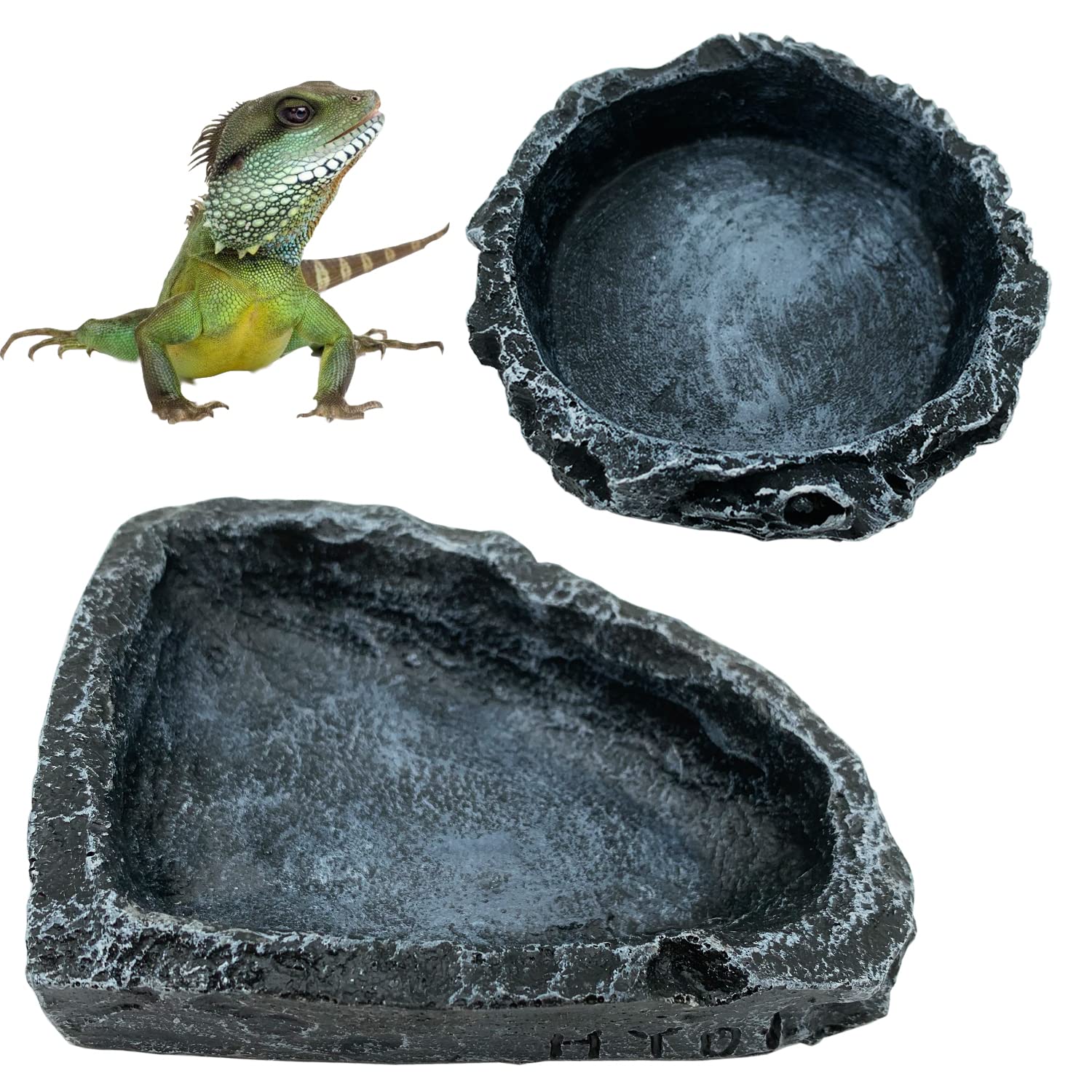 Water Dish Reptile - 1/2 Zestaw Narożnych Miski na Karmę