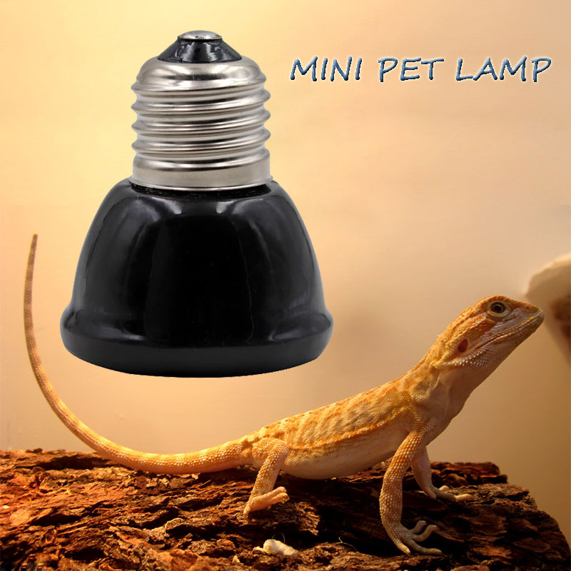Ceramic Heat Emitter - Czarna mini lampa grzewcza dla zwierząt