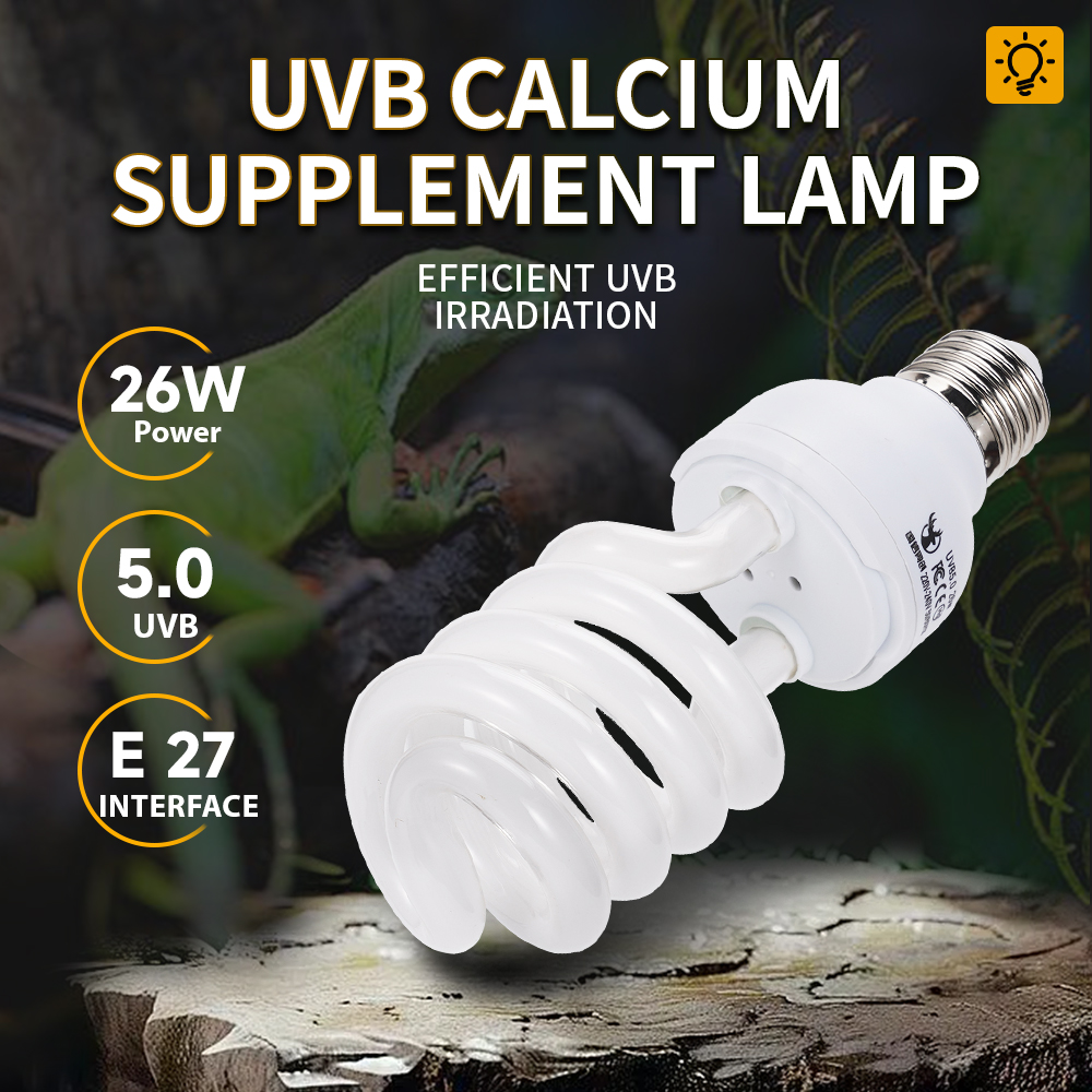 Calcium Powder Reptile - Lampa dla zwierząt 26W, lampa do