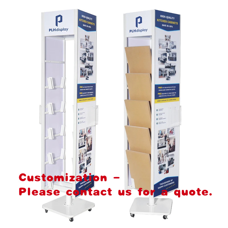 Ceramic Tile Floor - Dwustronny, obrotowy, wolnostojący stojak ekspozycyjny z