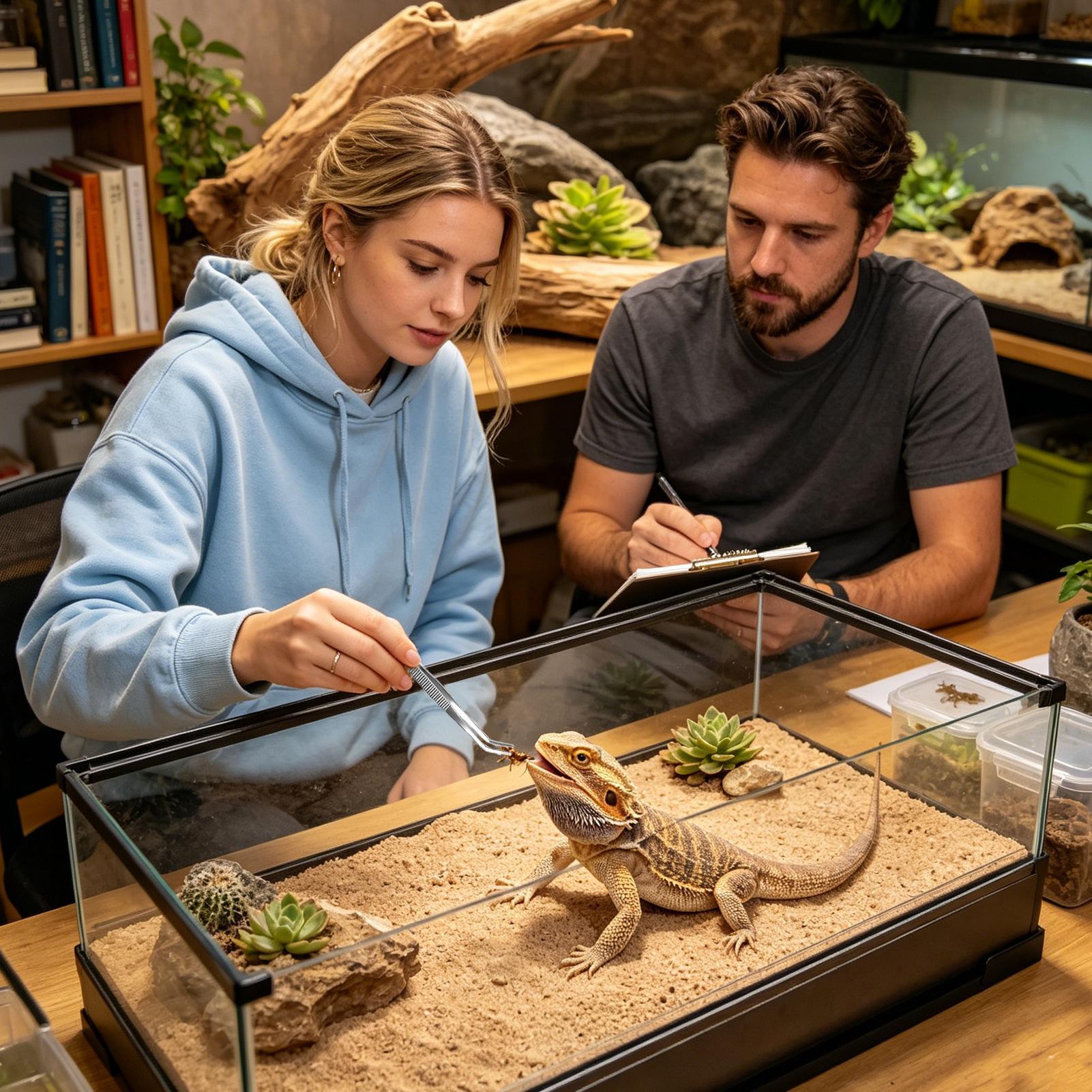 Feeding Tong Stainless - Zestaw do czyszczenia terrarium dla agamy