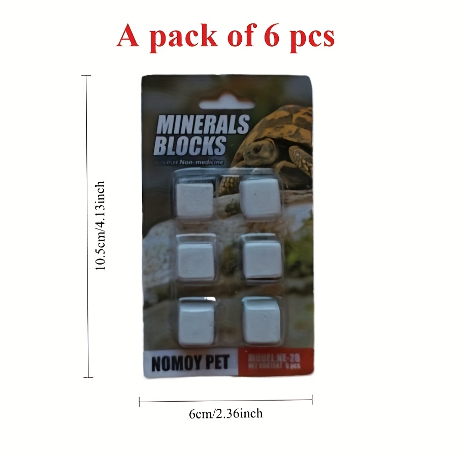 Calcium Powder Reptile - 6 szt. Bloki wapnia do akwarium,