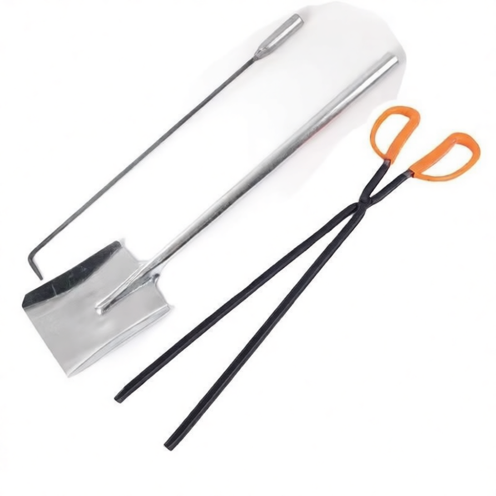Feeding Tong Stainless - Zestaw do czyszczenia kominka, hak ze