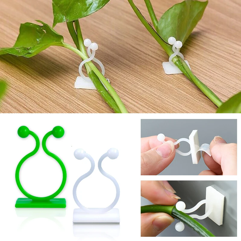 Vine Climbing Plastic - Samoprzylepne klipsy do roślin pnących, mocowanie