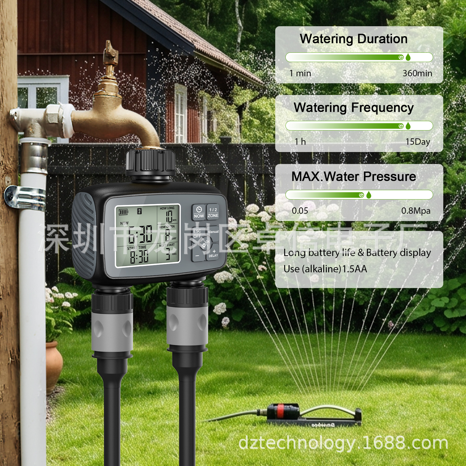 Inteligentny sterownik nawadni – Timer Dual Outlet recenzja i cena