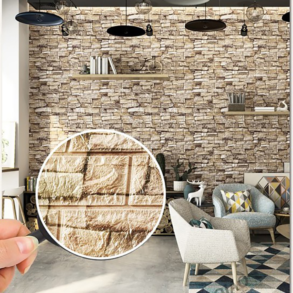 70cm * 1m 3D wzór cegły panele – Pvc Panel Background recenzja i cena
