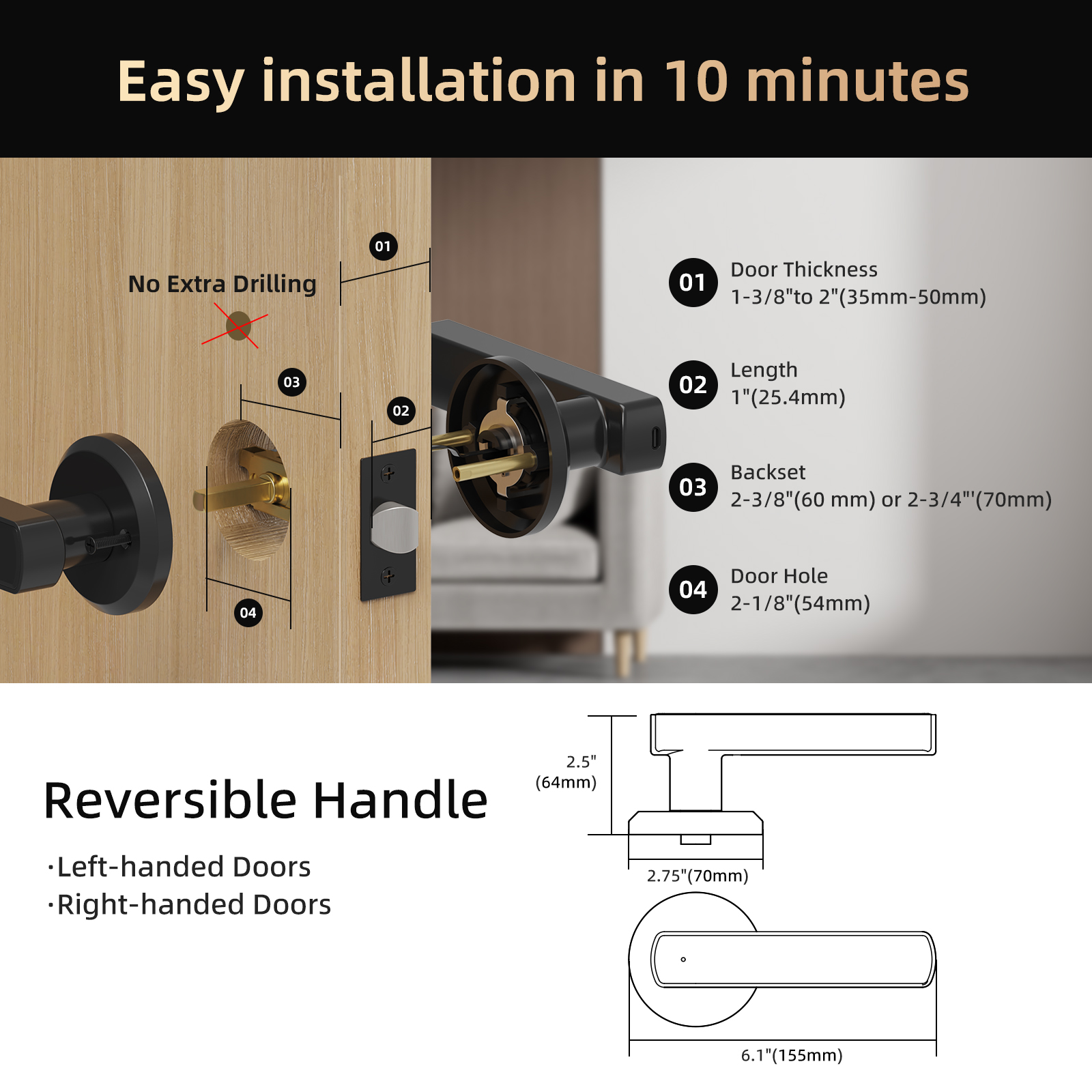 Inteligentny zamek do drzwi Vi – Glass Door Hinge recenzja i cena