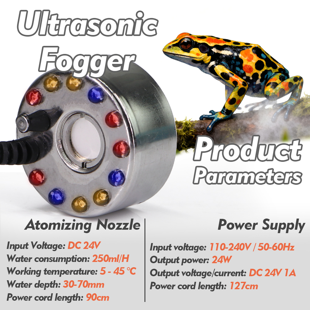 Ultradźwiękowy wytwornik mgły  – Terrarium Fogger Ultrasonic recenzja i cena