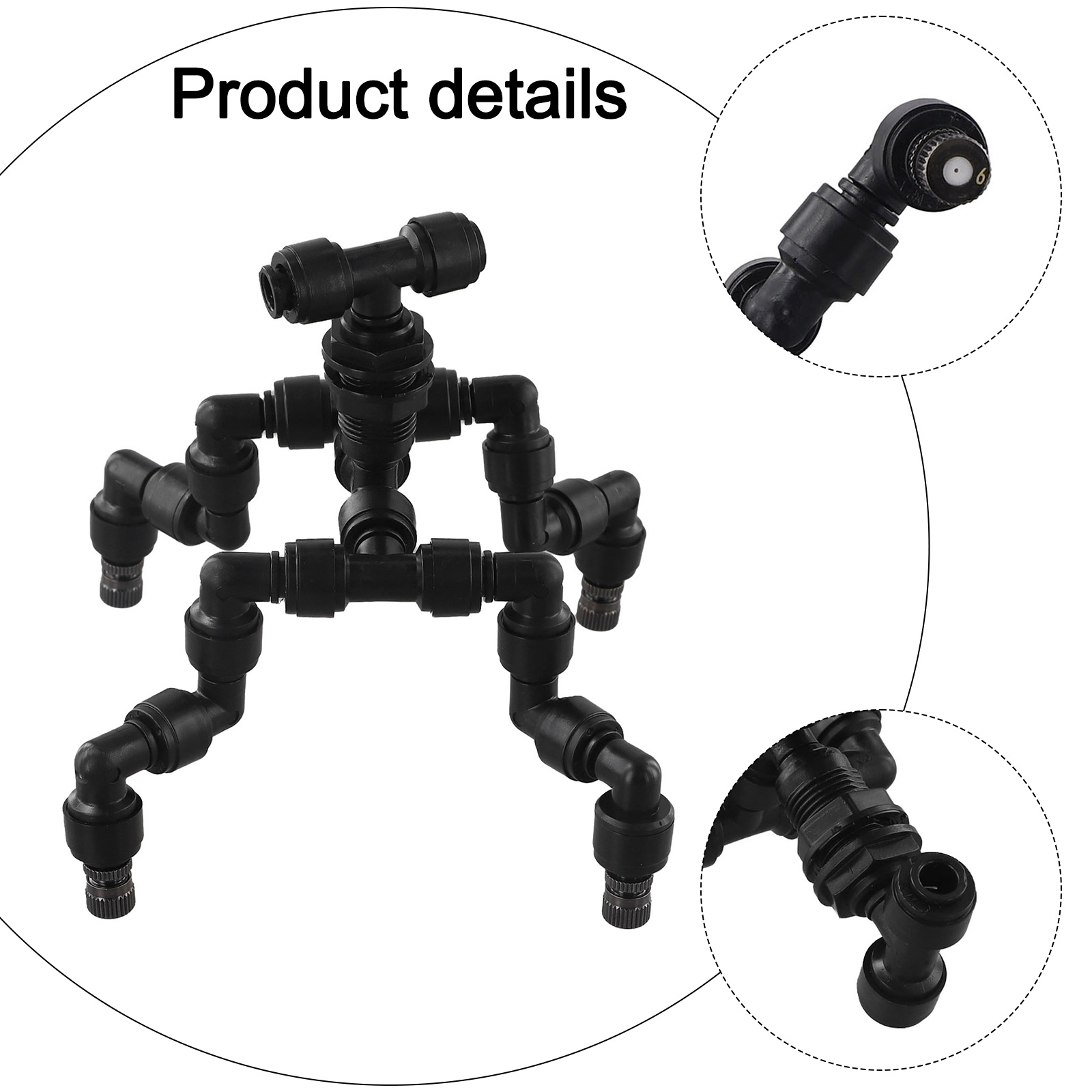 Czarna plastikowa dysza zrasza – Misting Nozzle Reptile recenzja i cena