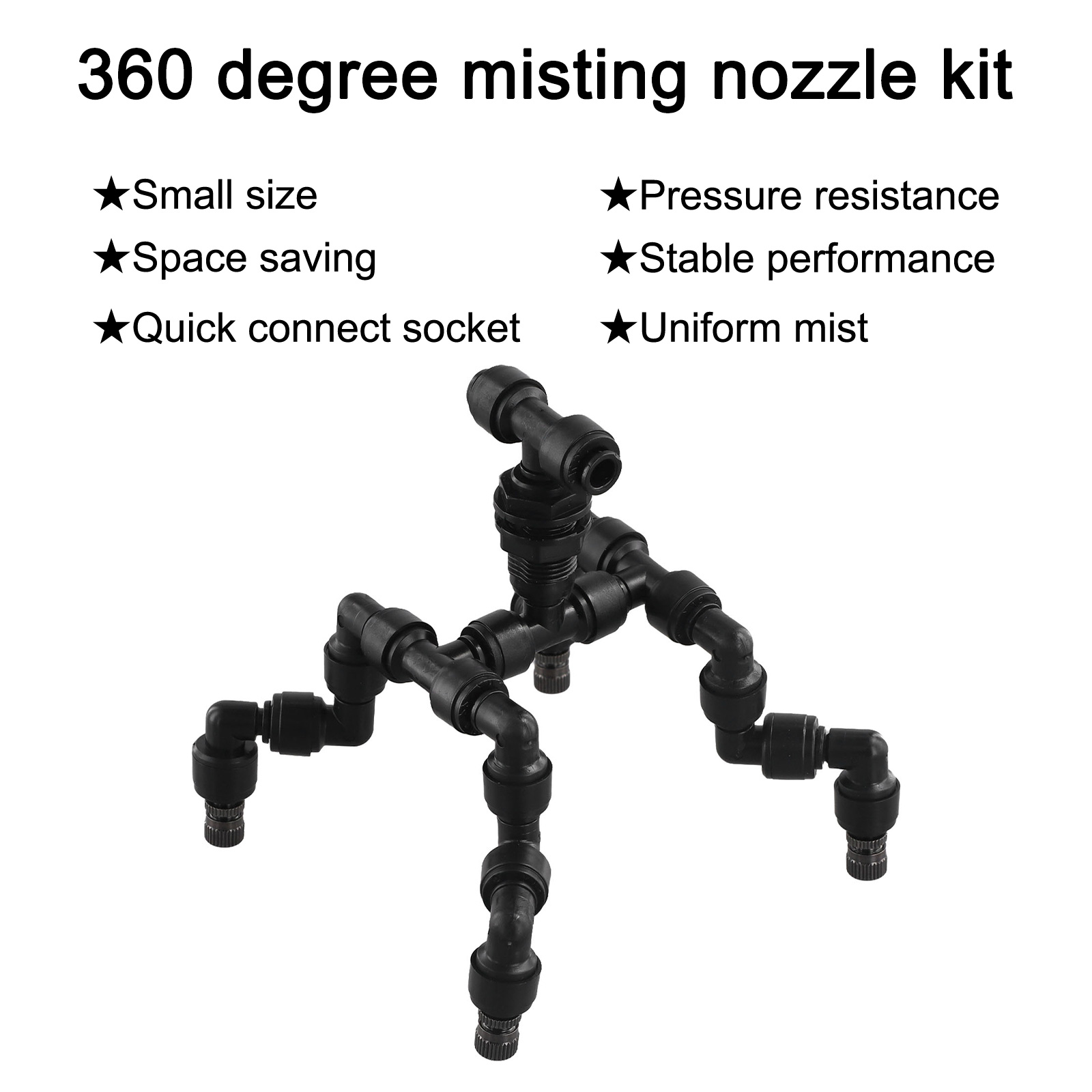 Czarna plastikowa dysza zrasza – Misting Nozzle Reptile recenzja i cena