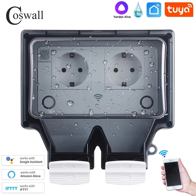 Coswall Tuya Wifi Yandex Alice – Timer Dual Outlet recenzja i cena
