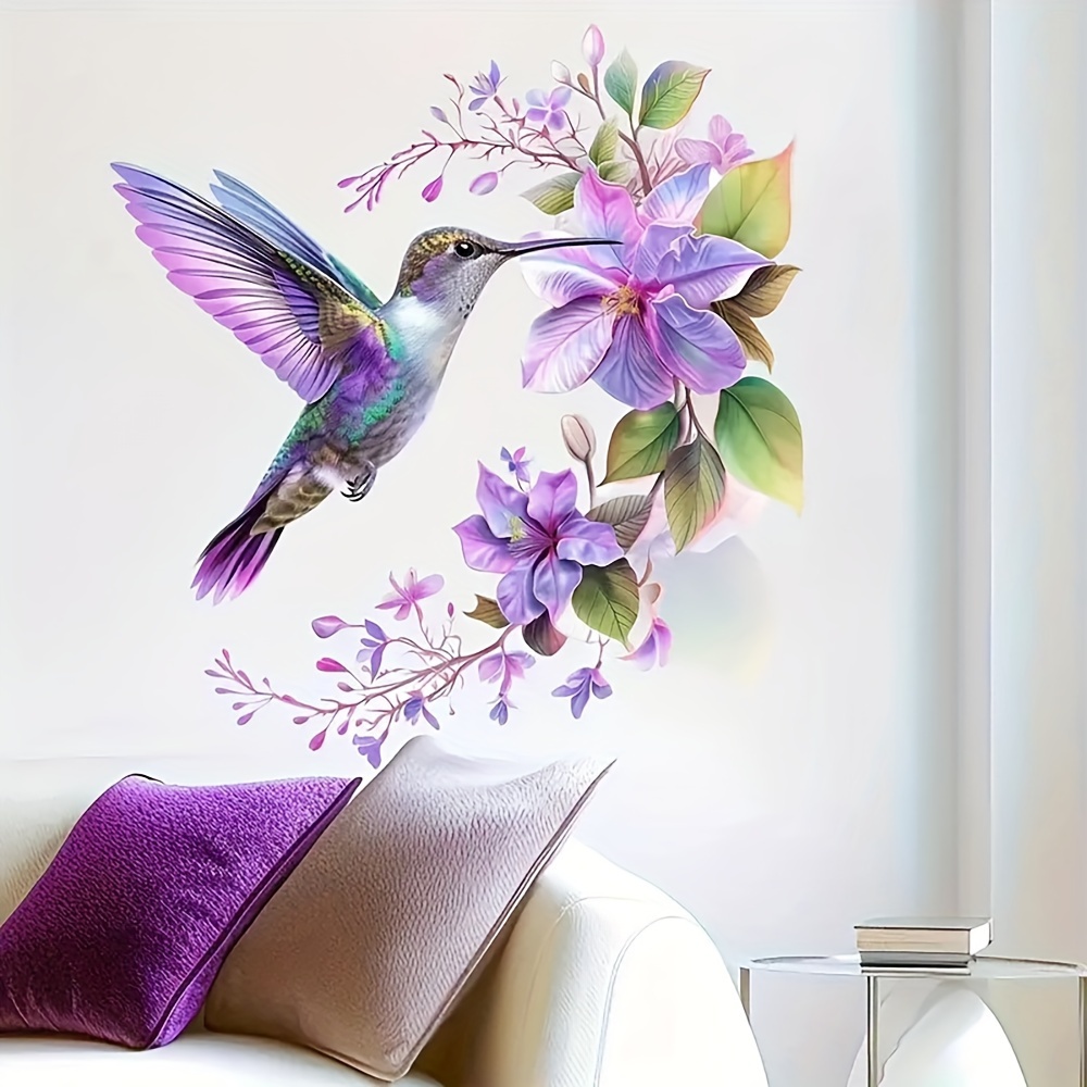 1 Fioletowa naklejka z kwiatem – Pvc Panel Background recenzja i cena
