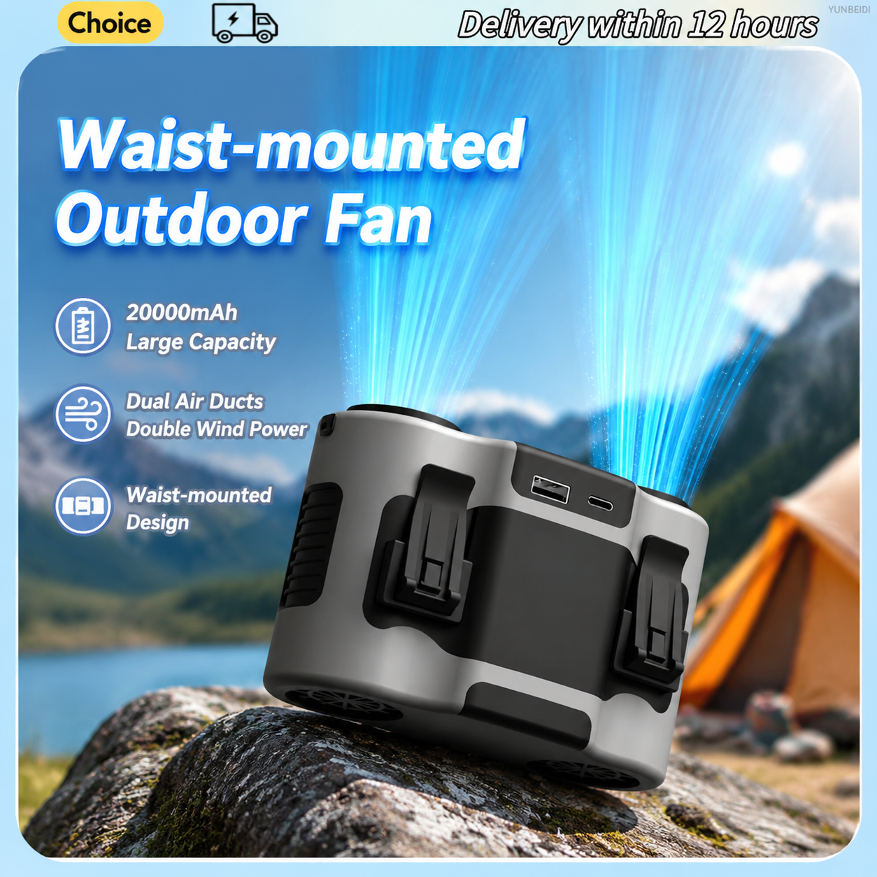 Przenośny wentylator do klipsu – Timer Dual Outlet recenzja i cena