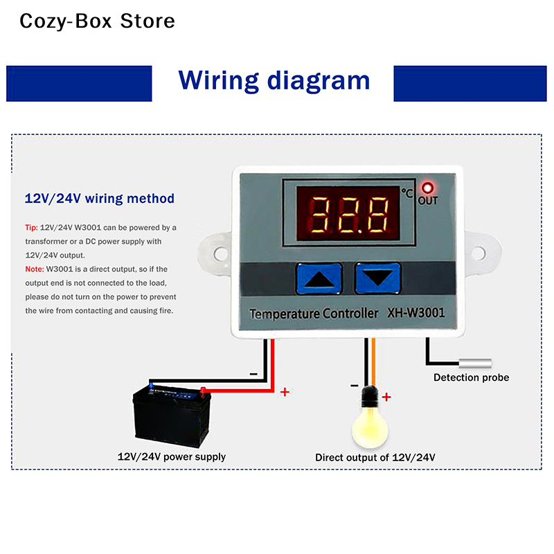[ZY] 12V 24V 220V Higrometr z  – Digital Hygrometer Probe recenzja i cena