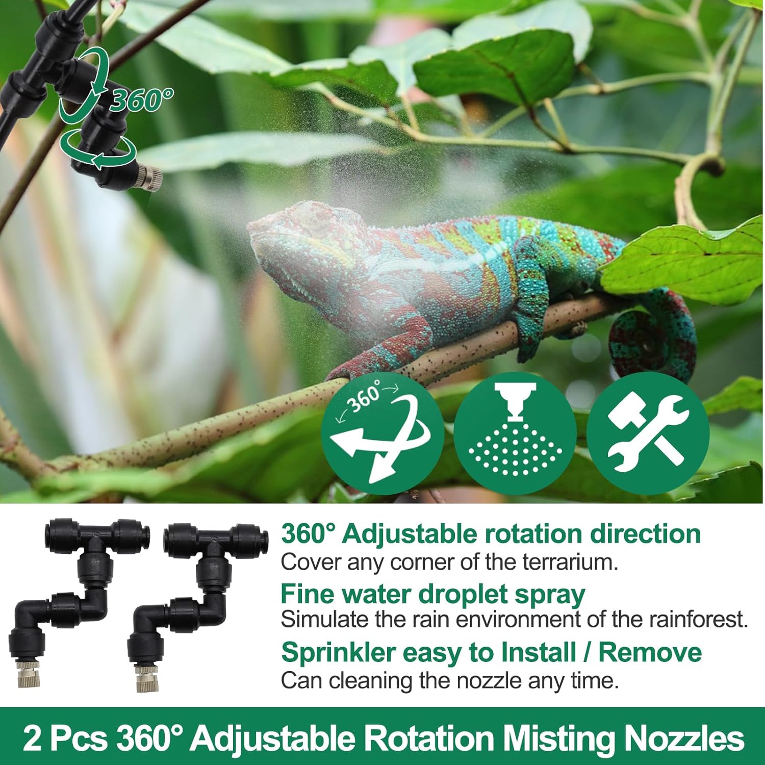 Inteligentne nawilżacze dla ga – Misting Nozzle Reptile recenzja i cena