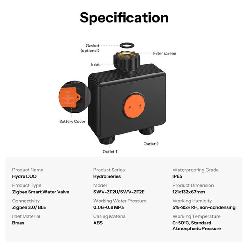 Zawór wodny inteligentny Hydro – Timer Dual Outlet recenzja i cena