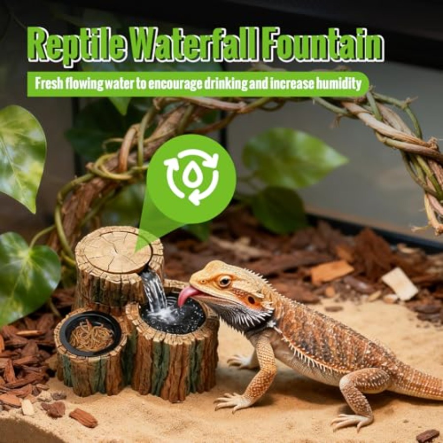 Fontanna dla gadów 2 w 1 z mis – Water Dish Reptile recenzja i cena